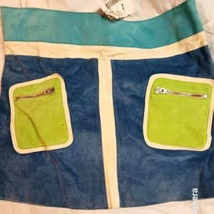 Women's leather skirt